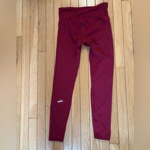 Brooks Burgundy Leggings NEW without tags